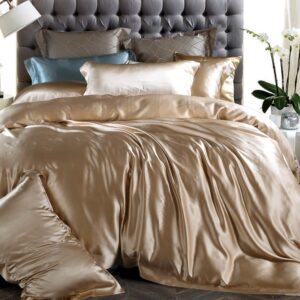 Light Mocha 25 Momme 4PCs Silk Sheet Set