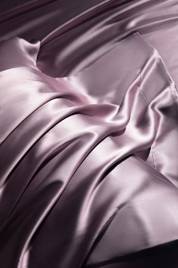 Lilac Purple 30 Momme 4PCs Silk Sheet Set - Image 5