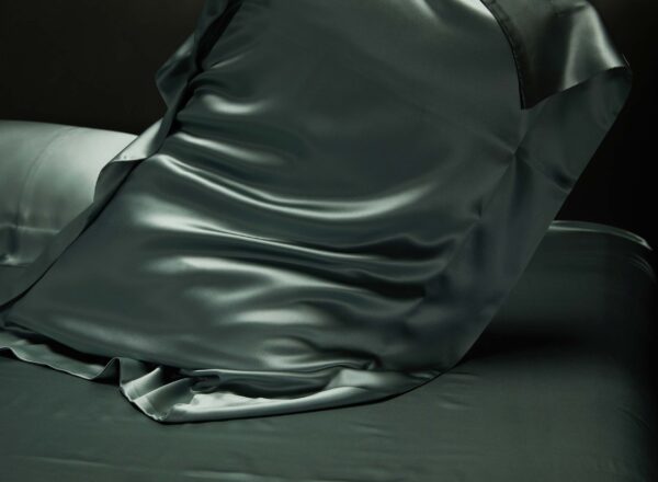 Matcha Green 25 Momme 4PCs Silk Sheet Set - Image 5