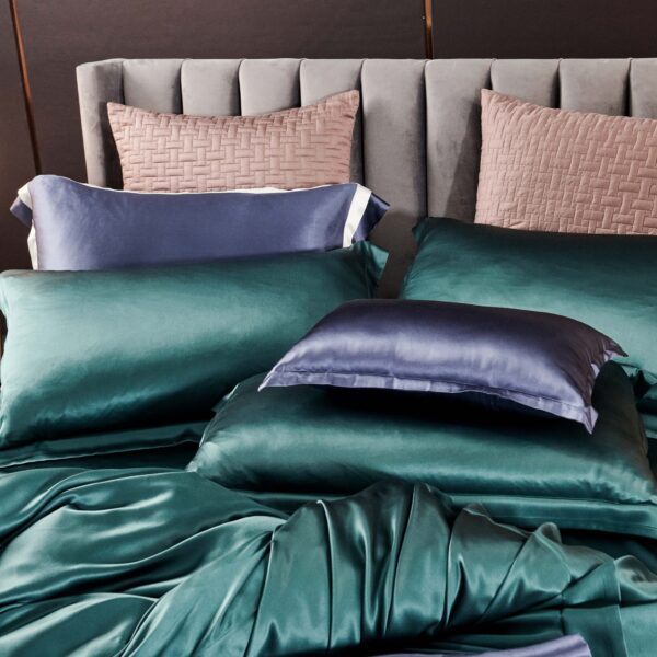 Ink Gree 25 Momme 4PCs Silk Sheet Set - Image 3
