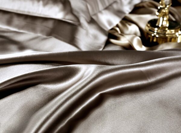 Luxury Dark Gold 25 Momme 4PCs Silk Sheet Set - Image 5