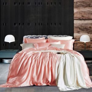 Pastel Pink 25 Momme 4PCs Silk Sheet Set