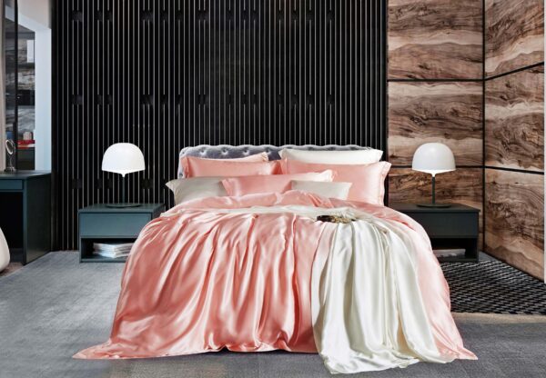 Pastel Pink 25 Momme 4PCs Silk Sheet Set