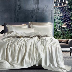 Pearl White  30 Momme 4PCs Silk Sheet Set