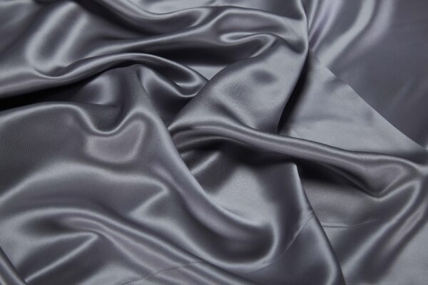 Blue-gray 30 Momme 4PCs Silk Sheet Set - Image 6