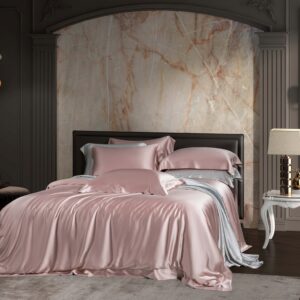 Blush Pink 25 Momme 4PCs Silk Sheet Set