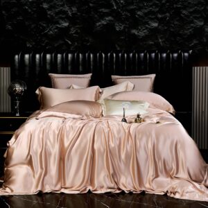 Champagne Blush 25 Momme 4PCs Silk Sheet Set
