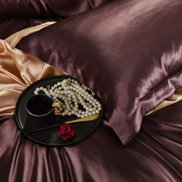Mulberry 25 Momme 4PCs Silk Sheet Set - Image 4